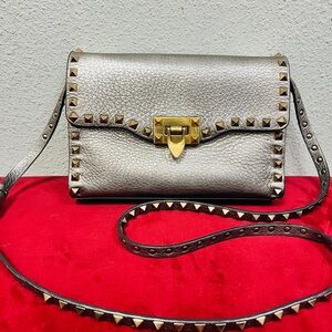 Valentino Garavani Metallic Studded Crossbody Bag